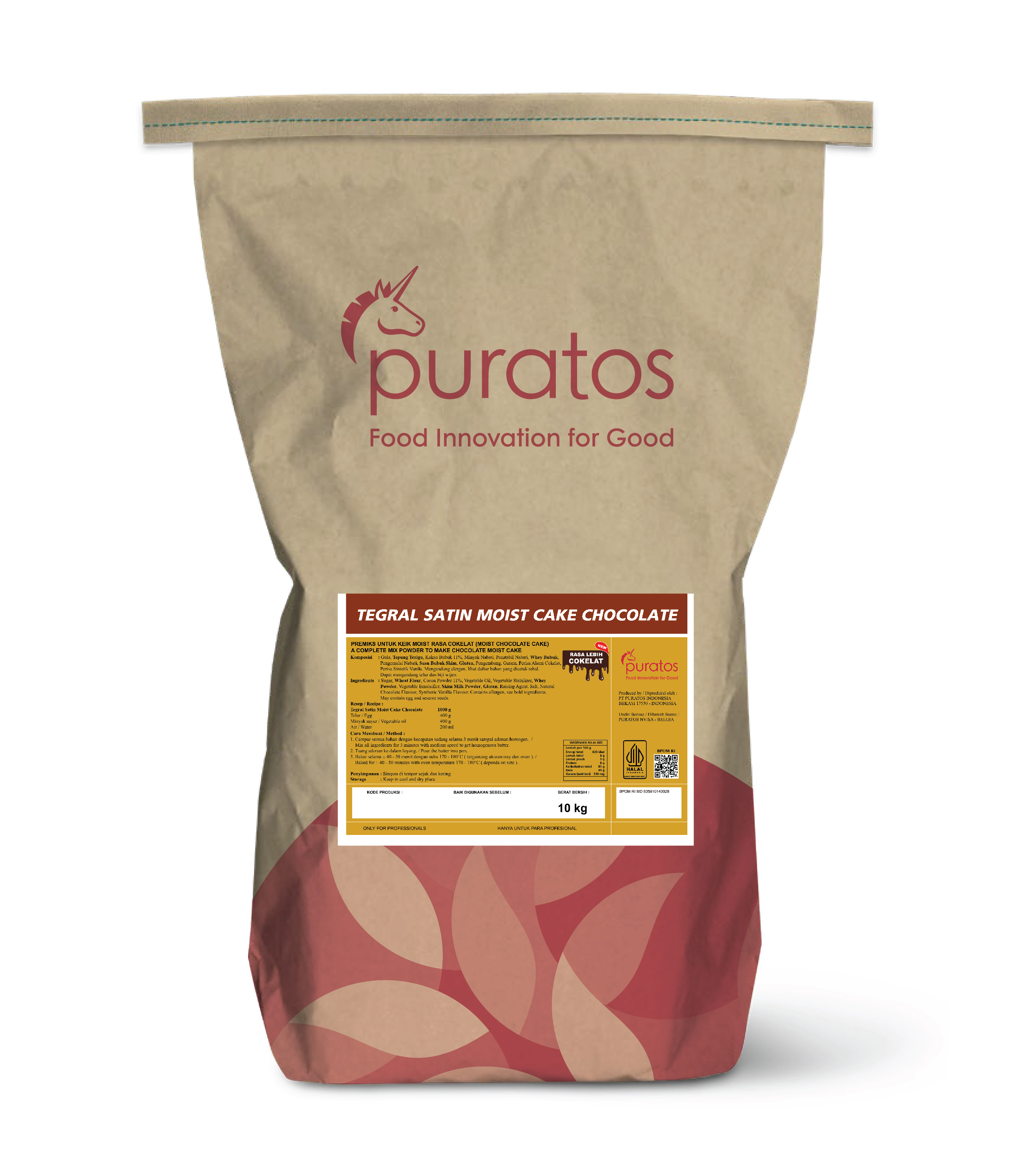 TEGRAL SATIN MOIST CHOCO CAKE (10 KG)